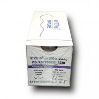 PGA (Polyglycolic) Emilebilir No:3/0 Keskin Cerrahi İplik Sütur